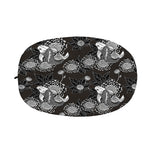 Koi Carp And Chrysanthemum Pattern Print Car Side Mirror Covers