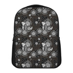 Koi Carp And Chrysanthemum Pattern Print Casual Backpack