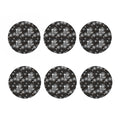 Koi Carp And Chrysanthemum Pattern Print Coaster Set