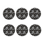 Koi Carp And Chrysanthemum Pattern Print Coaster Set