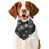 Koi Carp And Chrysanthemum Pattern Print Dog Bandana