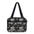 Koi Carp And Chrysanthemum Pattern Print Double Strap Bible Bag