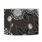 Koi Carp And Chrysanthemum Pattern Print Drum Lamp Shade