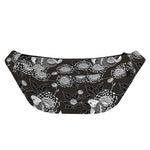 Koi Carp And Chrysanthemum Pattern Print Fanny Pack
