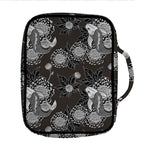 Koi Carp And Chrysanthemum Pattern Print Front Pocket Bible Bag