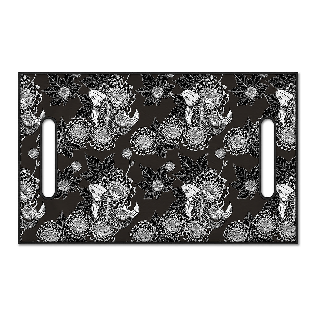 Koi Carp And Chrysanthemum Pattern Print Golf Cart Seat Cover