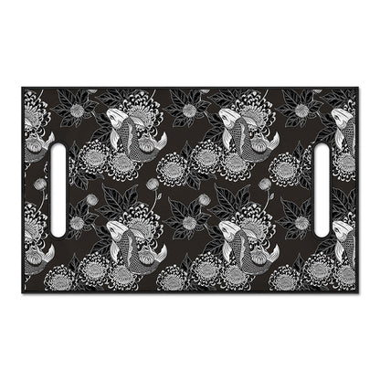 Koi Carp And Chrysanthemum Pattern Print Golf Cart Seat Cover