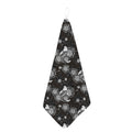 Koi Carp And Chrysanthemum Pattern Print Hand Towel