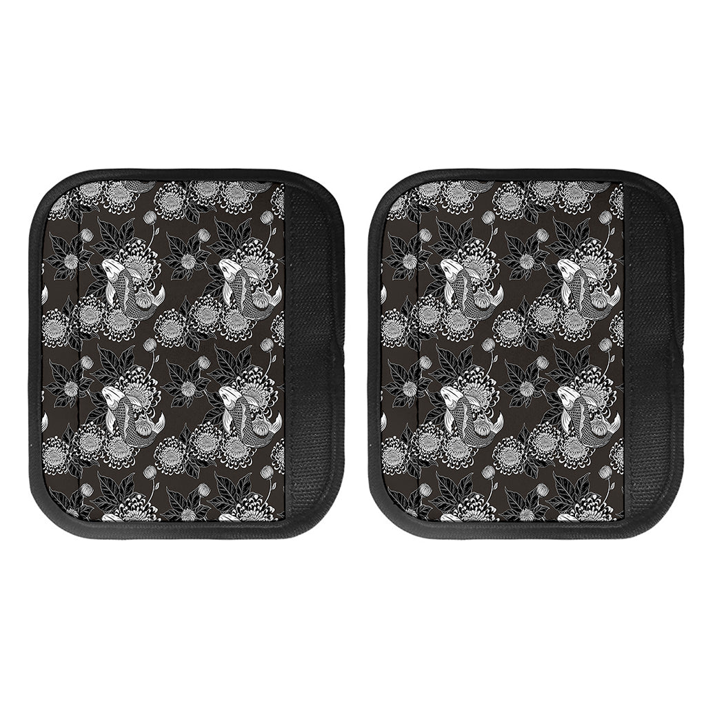 Koi Carp And Chrysanthemum Pattern Print Handle Covers