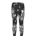 Koi Carp And Chrysanthemum Pattern Print Men's Leggings