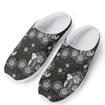Koi Carp And Chrysanthemum Pattern Print Mesh Casual Shoes