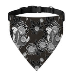 Koi Carp And Chrysanthemum Pattern Print Over The Collar Dog Bandana