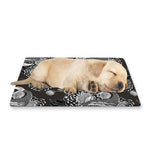 Koi Carp And Chrysanthemum Pattern Print Pet Cooling Mat Cover