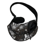 Koi Carp And Chrysanthemum Pattern Print Pet Sling Carrier