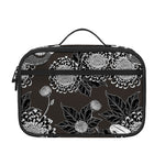 Koi Carp And Chrysanthemum Pattern Print Portable Lunch Bag