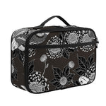 Koi Carp And Chrysanthemum Pattern Print Portable Lunch Bag