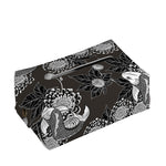 Koi Carp And Chrysanthemum Pattern Print Rectangle Tissue Box Cover