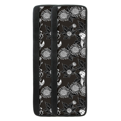 Koi Carp And Chrysanthemum Pattern Print Refrigerator Handle Covers