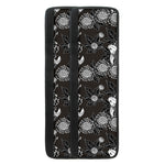 Koi Carp And Chrysanthemum Pattern Print Refrigerator Handle Covers