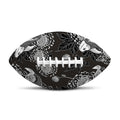 Koi Carp And Chrysanthemum Pattern Print Rugby Ball