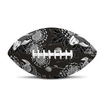 Koi Carp And Chrysanthemum Pattern Print Rugby Ball