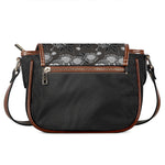 Koi Carp And Chrysanthemum Pattern Print Saddle Bag