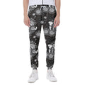 Koi Carp And Chrysanthemum Pattern Print Joggers