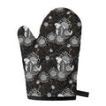 Koi Carp And Chrysanthemum Pattern Print Single Oven Mitt
