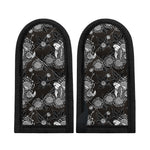 Koi Carp And Chrysanthemum Pattern Print Skillet Handle Cover