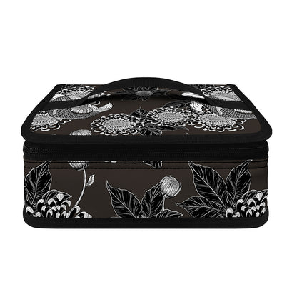 Koi Carp And Chrysanthemum Pattern Print Small Lunch Bag