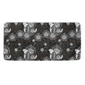 Koi Carp And Chrysanthemum Pattern Print Towel