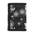 Koi Carp And Chrysanthemum Pattern Print Trifold Wallet