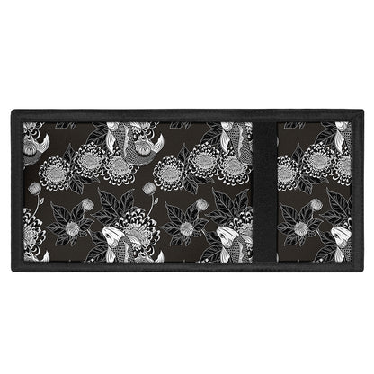 Koi Carp And Chrysanthemum Pattern Print Trifold Wallet