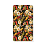 Koi Carp And Lotus Pattern Print Baby Crib Sheet
