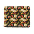 Koi Carp And Lotus Pattern Print Bifold Wallet