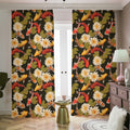 Koi Carp And Lotus Pattern Print Dimout Pencil Pleat Curtains