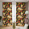 Koi Carp And Lotus Pattern Print Blackout Pencil Pleat Curtains