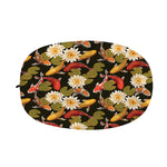 Koi Carp And Lotus Pattern Print Car Side Mirror Covers