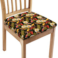 Koi Carp And Lotus Pattern Print Chair Cushion Cover