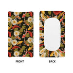 Koi Carp And Lotus Pattern Print Changing Pad Cover
