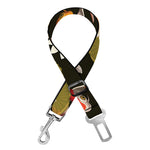 Koi Carp And Lotus Pattern Print Dog Seat Belt