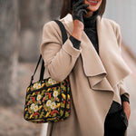 Koi Carp And Lotus Pattern Print Double Strap Bible Bag