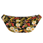 Koi Carp And Lotus Pattern Print Fanny Pack