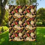 Koi Carp And Lotus Pattern Print Garden Flag