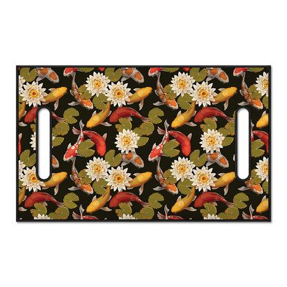 Koi Carp And Lotus Pattern Print Golf Cart Seat Cover