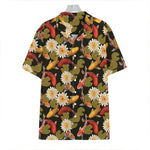 Koi Carp And Lotus Pattern Print Hawaiian Shirt