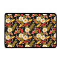 Koi Carp And Lotus Pattern Print Kitchen Mat