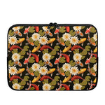 Koi Carp And Lotus Pattern Print Laptop Sleeve