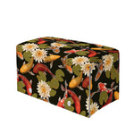 Koi Carp And Lotus Pattern Print Leather Tissue Box Cover