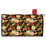 Koi Carp And Lotus Pattern Print Mailbox Cover